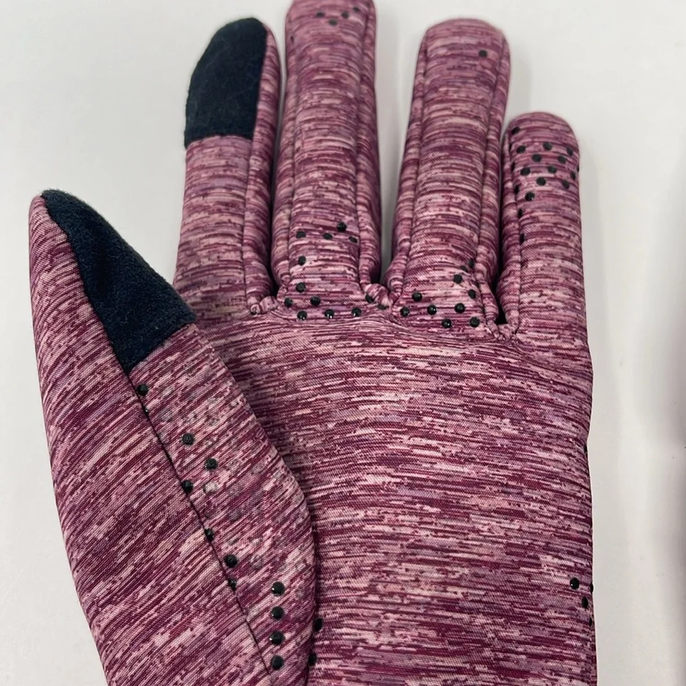 FREE COUNTRY: Burgundy Gloves; Thinsulate Non-Slip Grip Softshell, Size: S/M